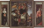 Domenicho Ghirlandaio Madonna in der Gloriole mit Heiligen France oil painting artist